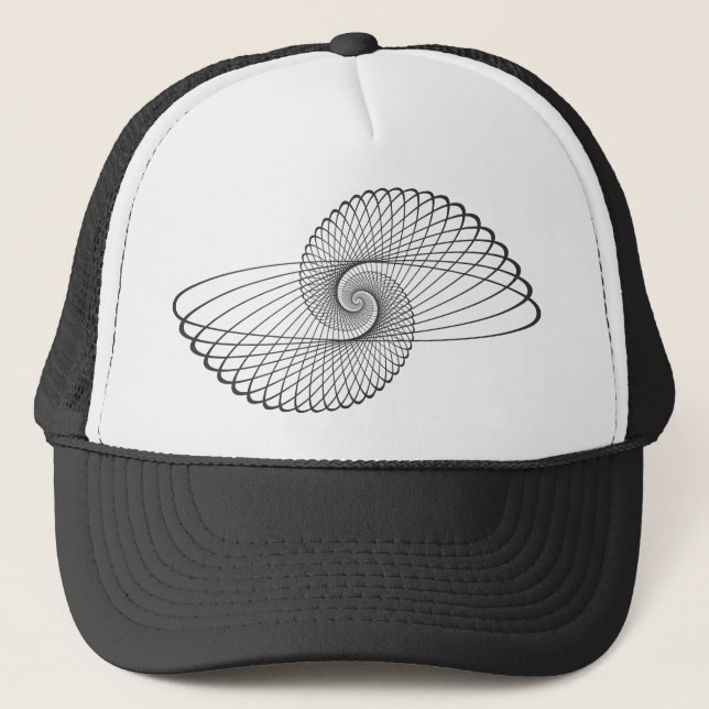 Snail vortex trucker hat (Front)