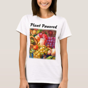 Snail Watching Fruit Still Life Plant Powered T-Shirt