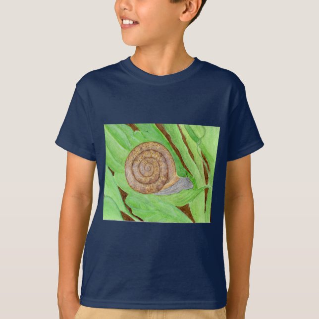 Snail Watercolor T-Shirt (Front)