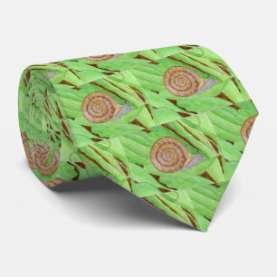 Snail Watercolor Tie