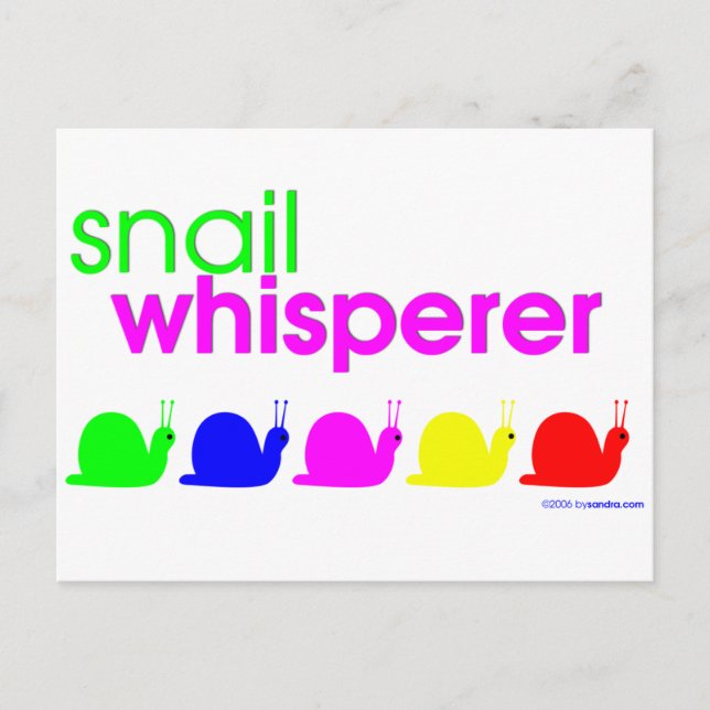 Snail Whisperer Postcard (Front)