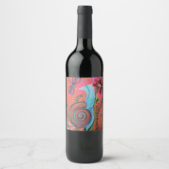 snail wine label (Front)