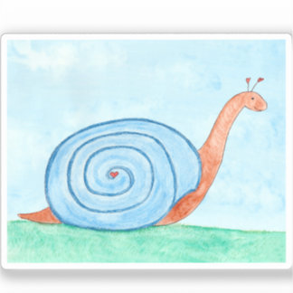 Snail With a Blue Shell