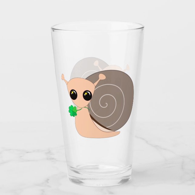 Snail with Clover Glass (Front)