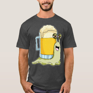 Snail with Glass of Beer T-Shirt