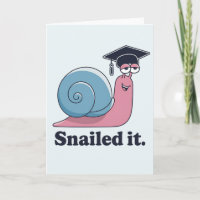 Snailed It Funny Snail Graduation Hat Graduate