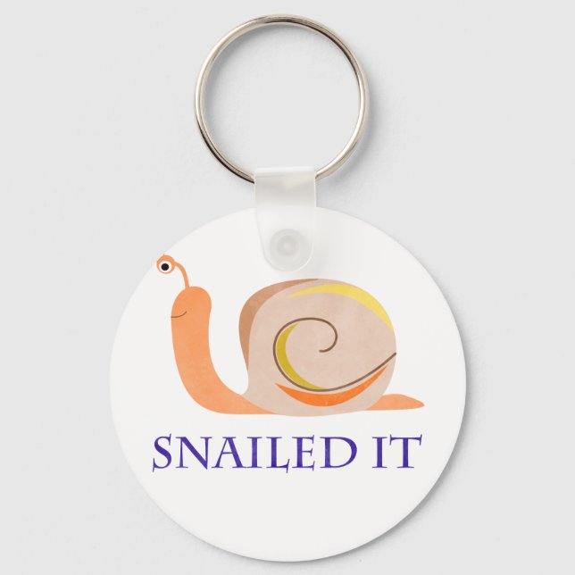 Snailed It Key Ring (Front)