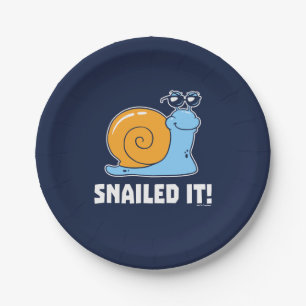 Snailed It Paper Plate