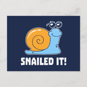 Snailed It Postcard