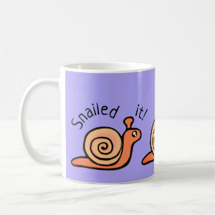 Snailed it (snail) coffee mug