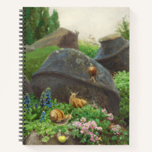 Snails in a Rock Garden (by H.A. Brendekilde) Notebook