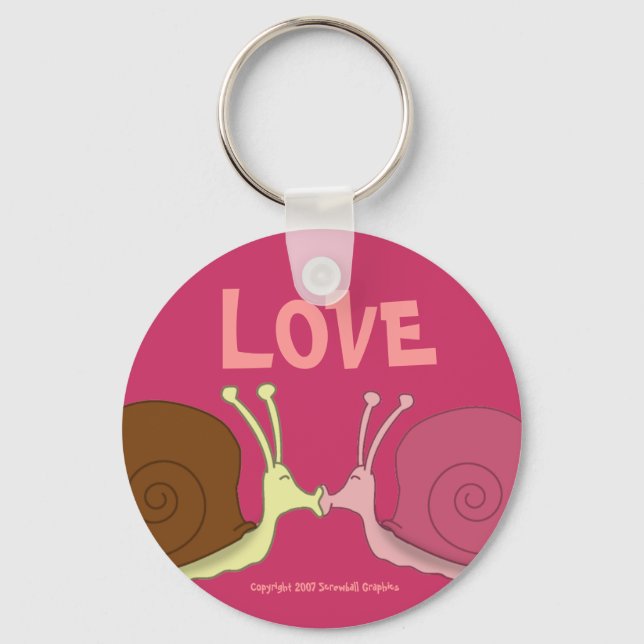 Snails In Love Keychain (Front)