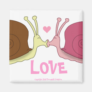 Snails In Love Magnet