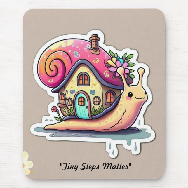 "Snail's Pace Living" Mouse Pad (Front)