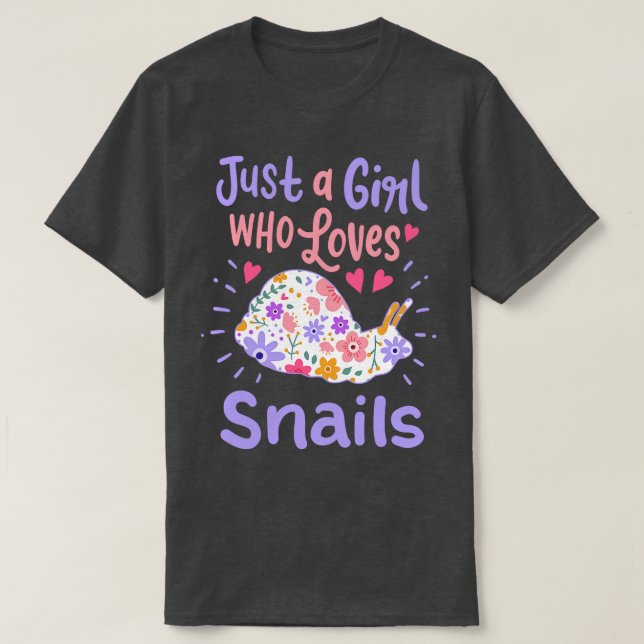 Snails Snail Lover T-Shirt (Design Front)