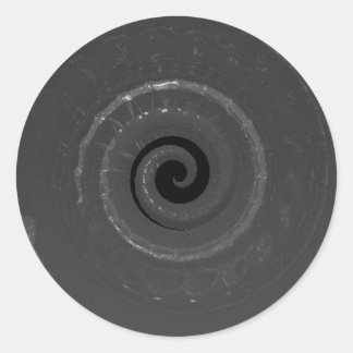 snailshell classic round sticker