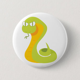 Snake 6 Cm Round Badge