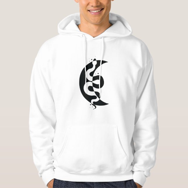 Snake and Moon Hoodie (Front)