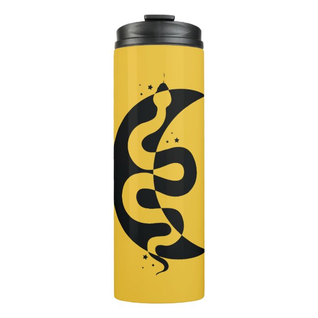 Snake and Moon Thermal Tumbler (Front)