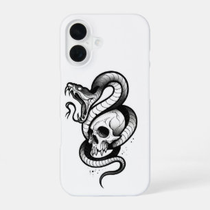 Snake and Skull Gothic iPhone Case – Dark Tattoo S