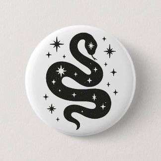 Snake And Stars 6 Cm Round Badge