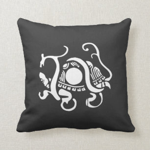 Snake and Turtle T-Shirt - Large Logo Cushion