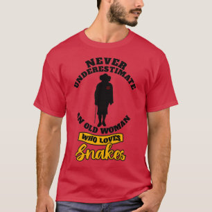 Snake Animal Design Snakes s With Saying Gifts T-Shirt