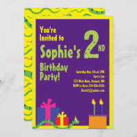 Snake Animal Kid's Birthday Party Invitations