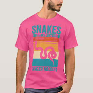 Snake Are Just Danger Noodles Retro T-Shirt