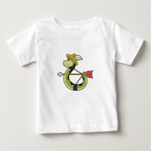Snake as Archer with Bow & Arrow Baby T-Shirt