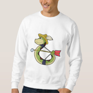 Snake as Archer with Bow & Arrow Sweatshirt