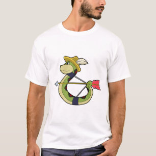 Snake as Archer with Bow & Arrow T-Shirt