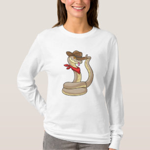 Snake as Cowboy with Scarf T-Shirt