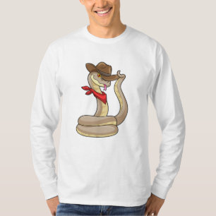 Snake as Cowboy with Scarf T-Shirt