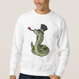 Snake as Gentleman & Hat Sweatshirt