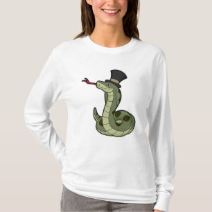 Snake as Gentleman & Hat T-Shirt