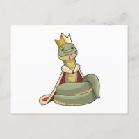 Snake as King with Crown