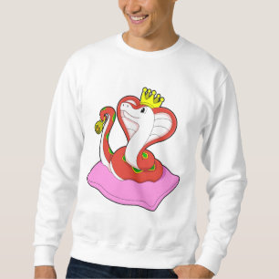 Snake as King with Crown Sweatshirt