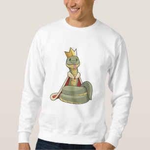 Snake as King with Crown Sweatshirt