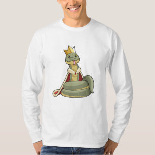 Snake as King with Crown T-Shirt