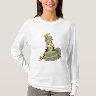 Snake as King with Crown T-Shirt