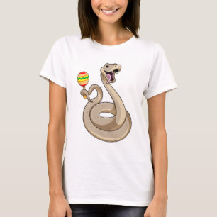Snake as Musician with Maracas T-Shirt