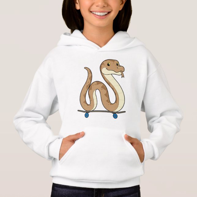 Snake as Skater with Skateboard (Front)