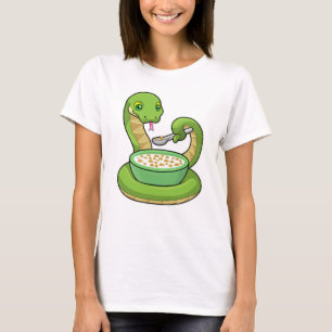 Snake at Eating with Muesli T-Shirt
