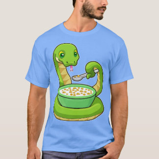 Snake at Eating with Muesli T-Shirt