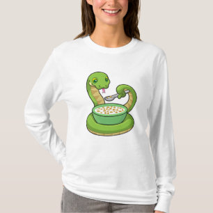Snake at Eating with Muesli T-Shirt