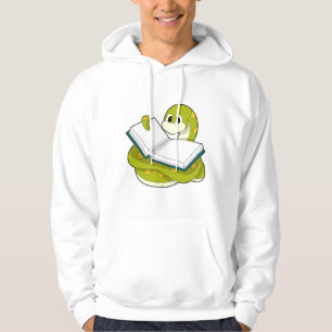 Snake at Reading with Book Hoodie