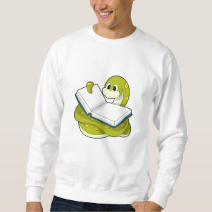 Snake at Reading with Book Sweatshirt