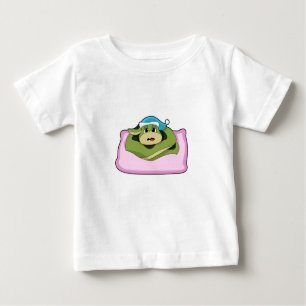 Snake at Sleeping with Nightcap Baby T-Shirt