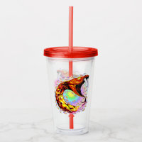 Snake Attack Psychedelic Surreal Art